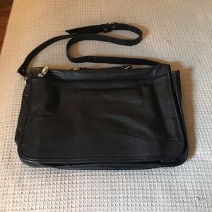 Leather-like laptop/school/business commuter bag